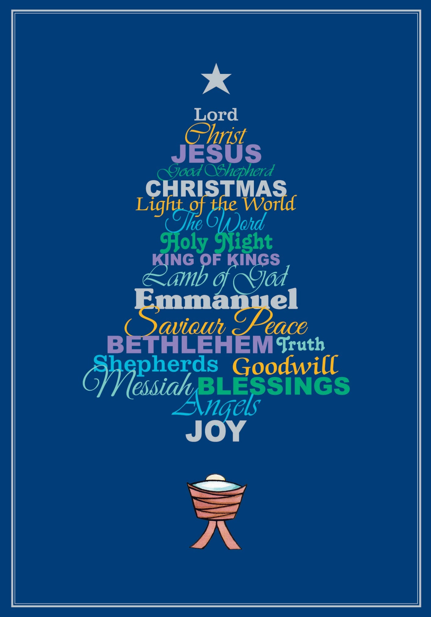 Christmas Words Christmas tree D2508