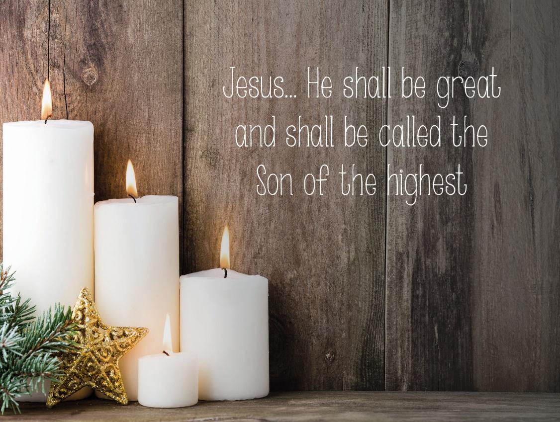 Christmas Candles – He shall be great D2603