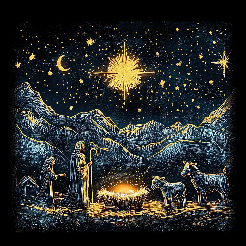 Christmas Black gold E2613