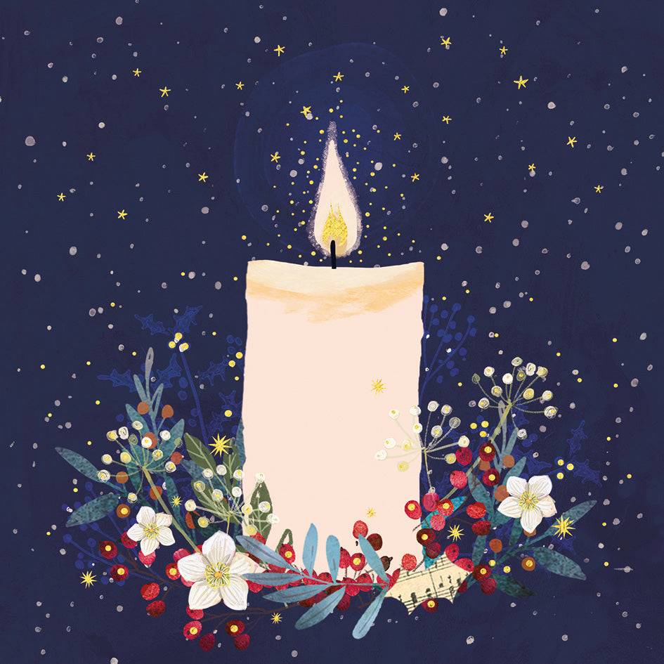 Christmas Single Candle E2621