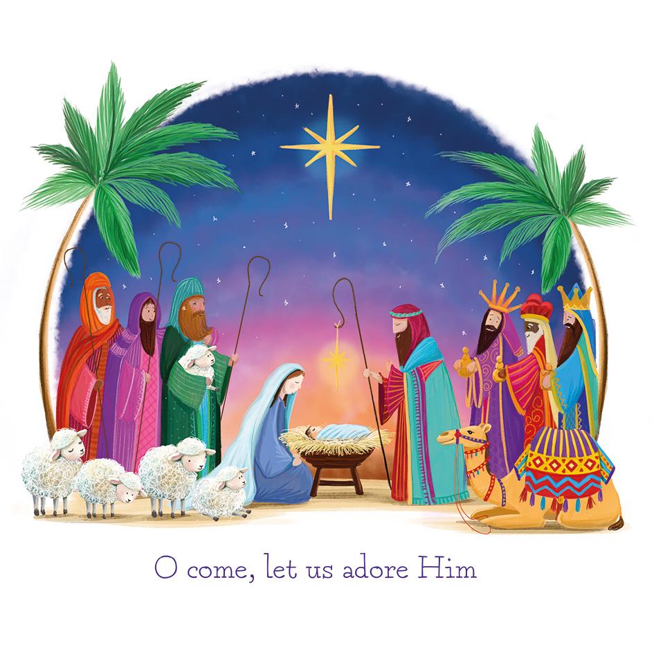 Christmas Let us adore Him E2617