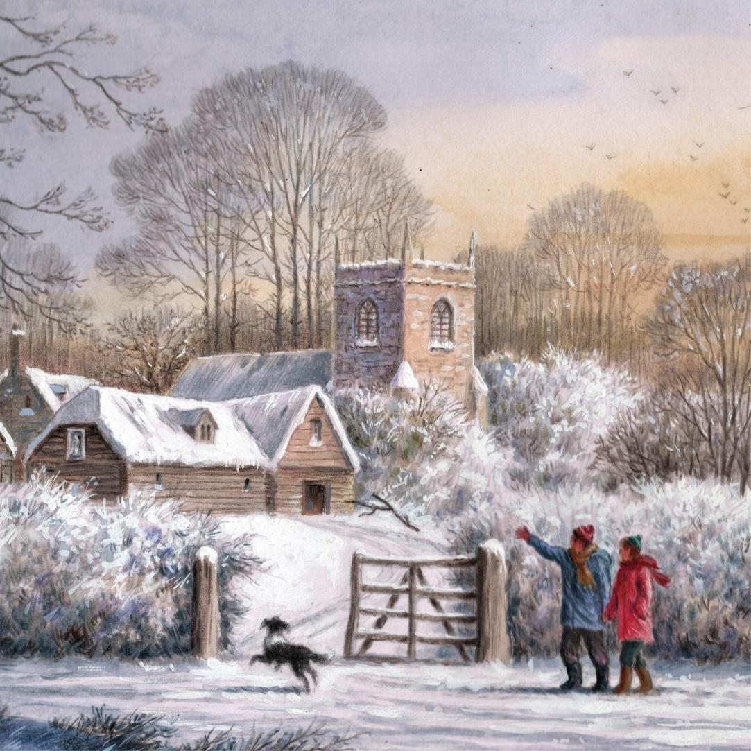 Christmas Church F2622