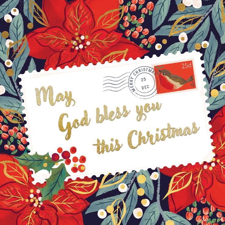 Christmas May God bless you F2626