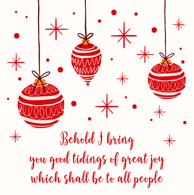 Christmas Behold I Bring D2609