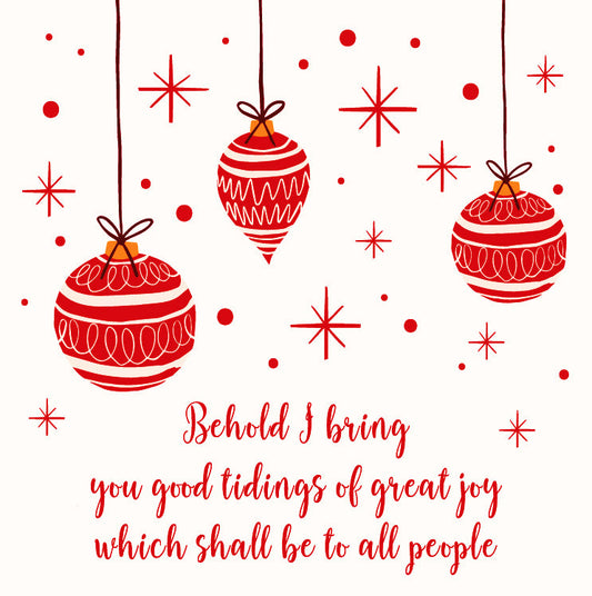 Christmas Behold I Bring D2609
