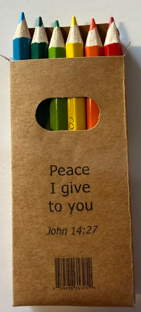 6 Short Pastel Colouring Pencils
