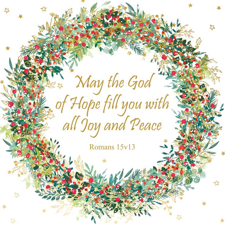 Christmas May the God of Hope F2624