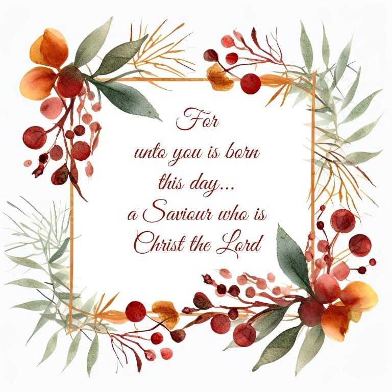 Christmas For unto you  D2612